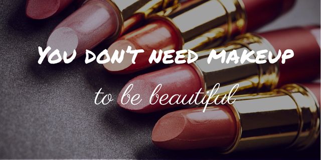 Beauty inspirational quote Twitter Modelo de Design