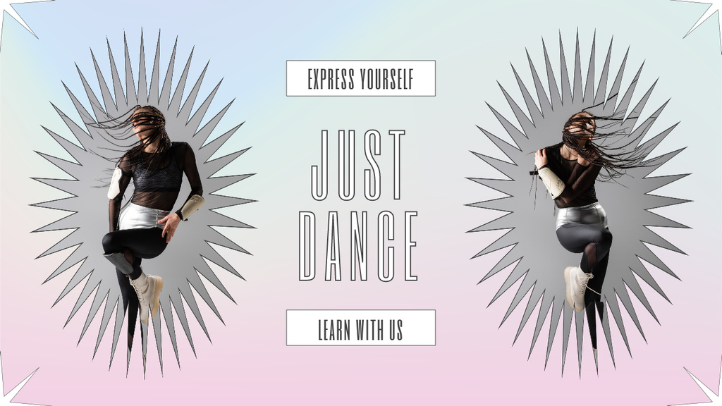 Inspiration for Dancing with Woman in Motion Youtube Thumbnail Design Template