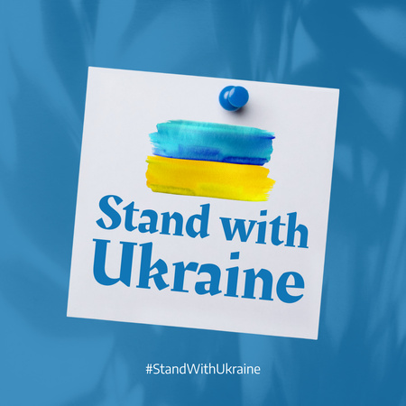 Appeal to Stand With Ukraine Instagram Design Template