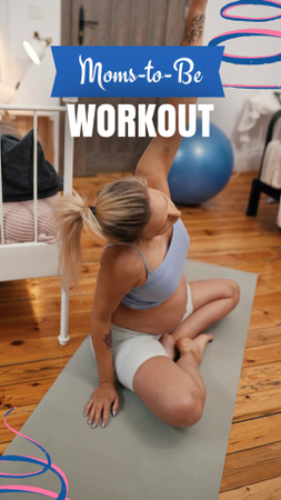 Stunning Fitness Workouts For Pregnant Offer TikTok Video Design Template
