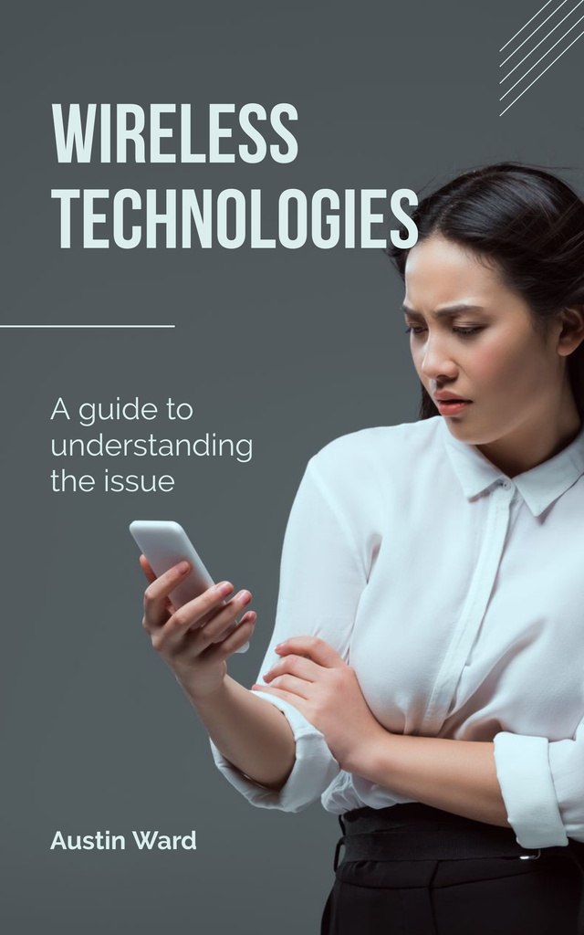 Plantilla de diseño de Suggestion Guidelines for Use of Wireless Technology Book Cover 