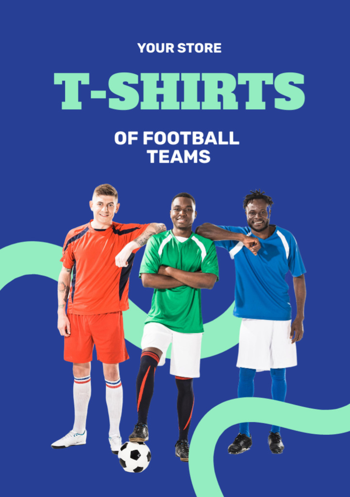 Football Team Uniform Sale Offer Flyer A7 tervezősablon
