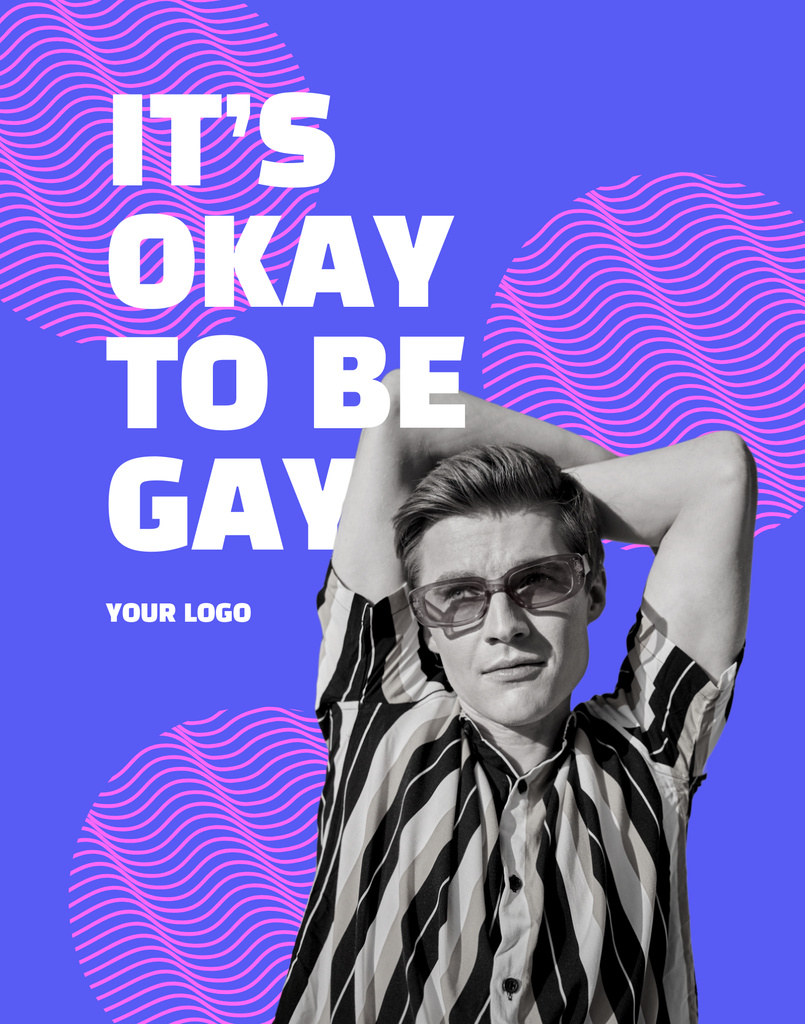 Ontwerpsjabloon van Poster 22x28in van Awareness of Tolerance to LGBT
