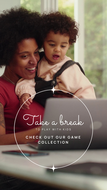 Kids' Game Collection Announcement TikTok Video – шаблон для дизайну