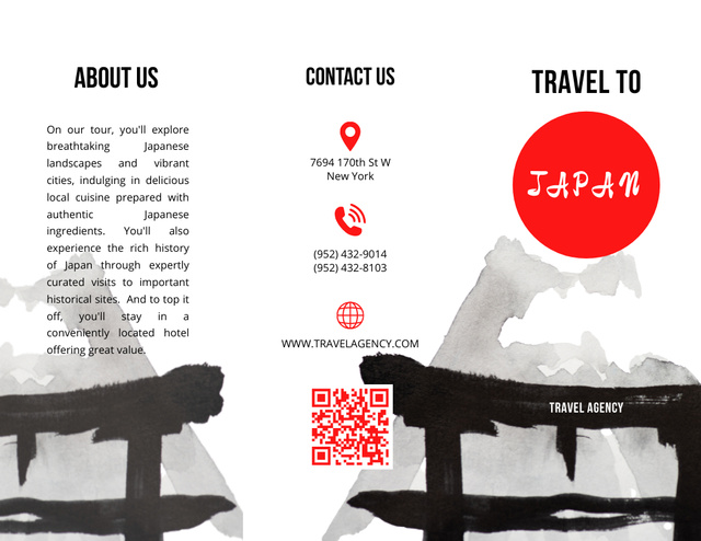 Japan Travel Offer Brochure 8.5x11in – шаблон для дизайну