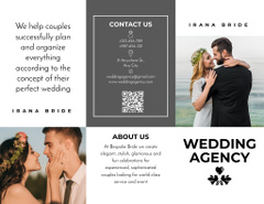 Wedding Planner Agency Offer with Young Happy Couples