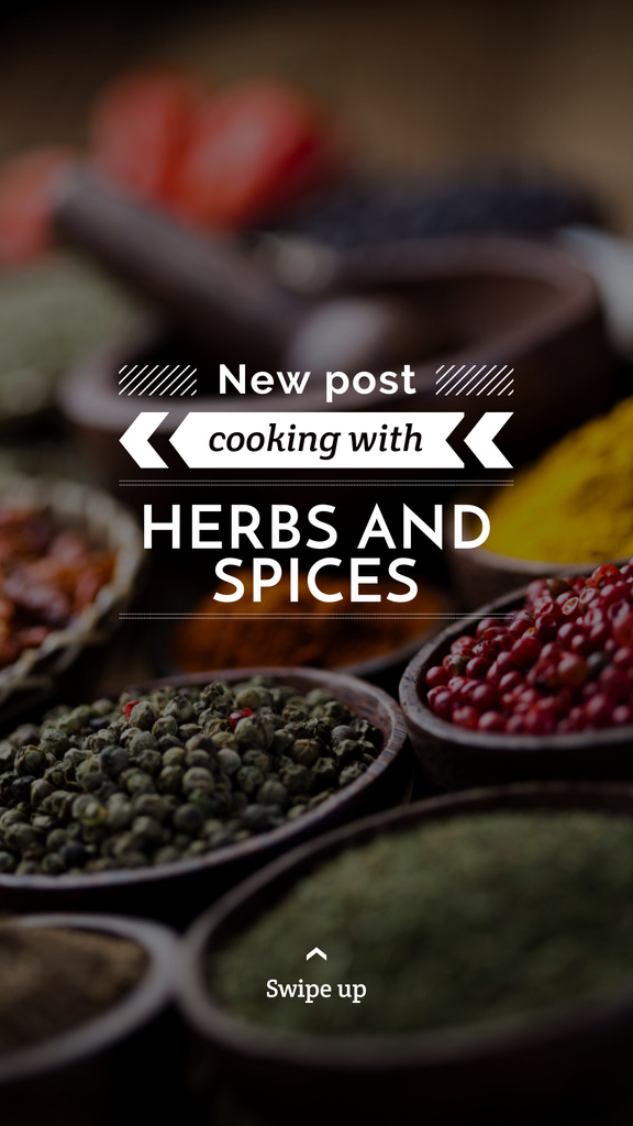 Tips for using Spices with peppers Instagram Story Tasarım Şablonu