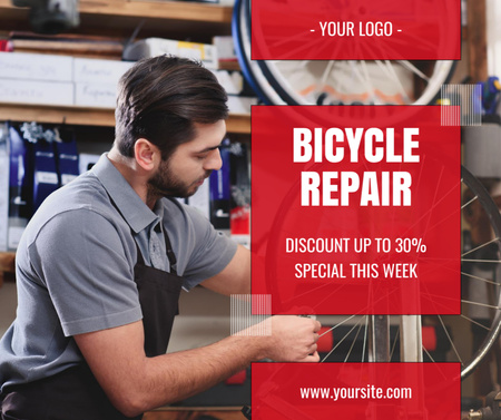 Bicycles Repair Workshop Facebook Πρότυπο σχεδίασης