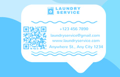 Laundry Service Offer on Blue