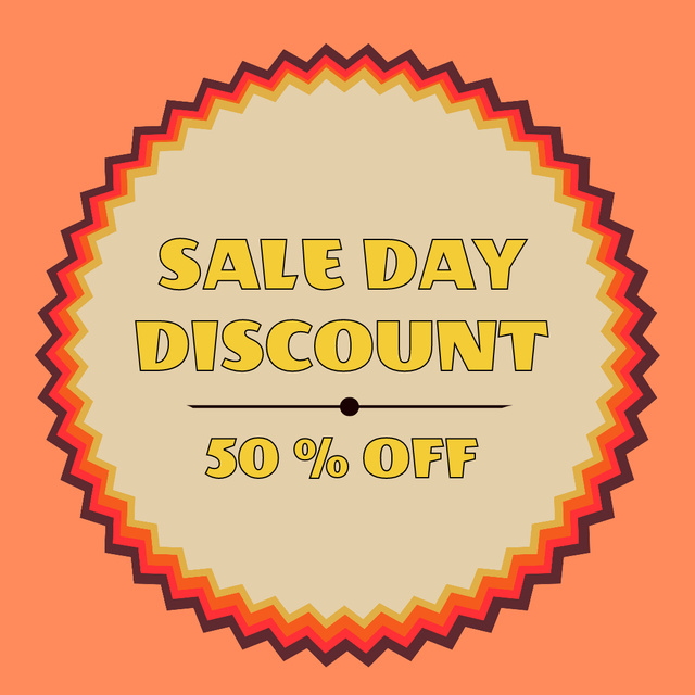 Modèle de visuel Sale day discount - Animated Post