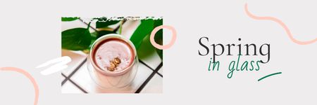 Szablon projektu Cup with Spring Coffee drink Twitter