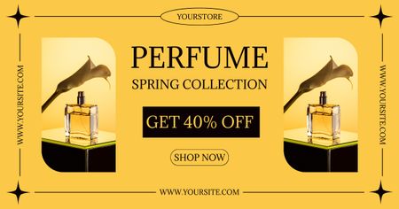 Spring Perfume Collection Sale Announcement Facebook AD Design Template