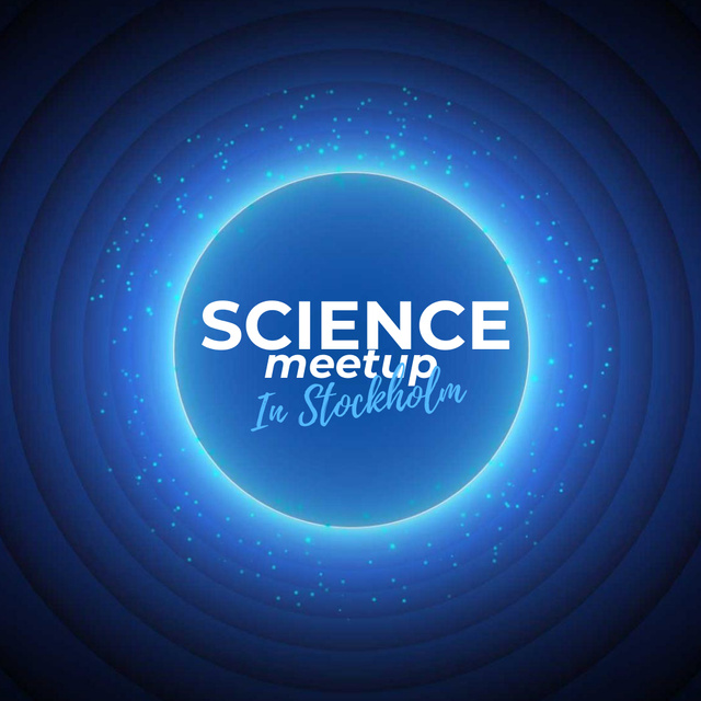 Science Meetup Announcement with Starry Sky Animated Post Design Template