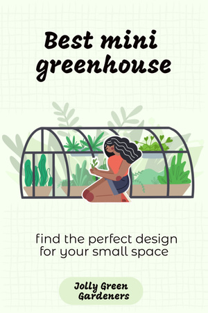 Plantilla de diseño de Greenhouse Sale Ad Pinterest 