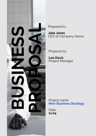 Platilla de diseño Business Strategy Plan Proposal