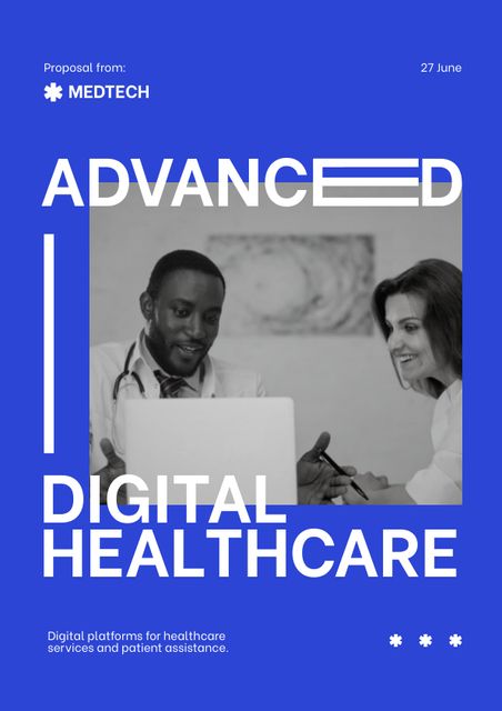 Plantilla de diseño de Digital Healthcare Consulting Proposal 