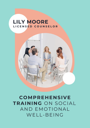 Social and Emotional Training Poster Πρότυπο σχεδίασης