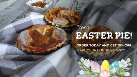 Baked Pie For Easter With DIscount Full HD video tervezősablon
