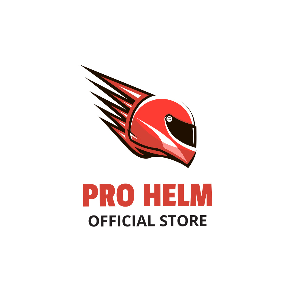 Szablon projektu Pro helm logo design Logo