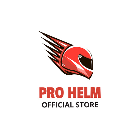 Pro helm logo design Logo tervezősablon