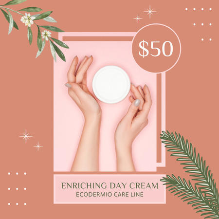 Enriching Day Cream Ad  Instagram Design Template