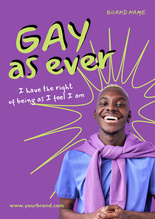 Awareness of Tolerance to LGBT Poster Tasarım Şablonu