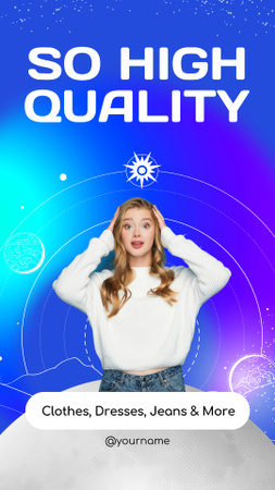 So High Quality Clothes Instagram Story Design Template