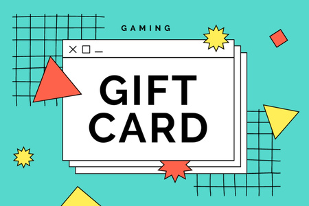 Gaming Shop Ad Gift Certificate Tasarım Şablonu