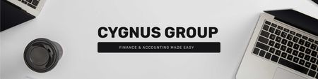 Accounting and Financial Services LinkedIn Cover Tasarım Şablonu