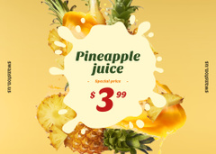 Pineapple Juice Enhanced with Fresh Fruit Chunks