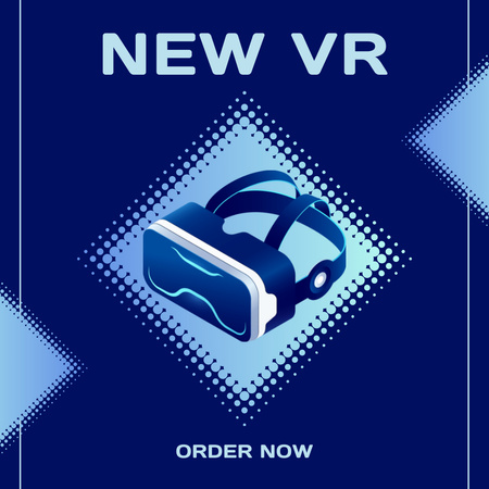 Ontwerpsjabloon van Instagram AD van Virtual Reality Glasses Sale Ad