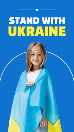 Stand wiht Ukraine Instagram Story Design Template