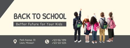 Modern School Ad Facebook cover Design Template