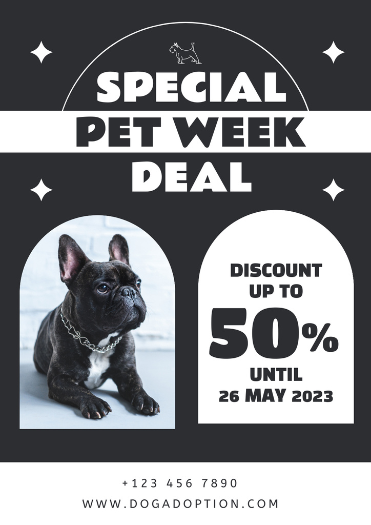 Special Pet Week Deal Poster Πρότυπο σχεδίασης