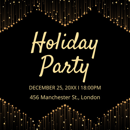 Fun-filled Christmas Holiday Party Announcement Instagram Design Template