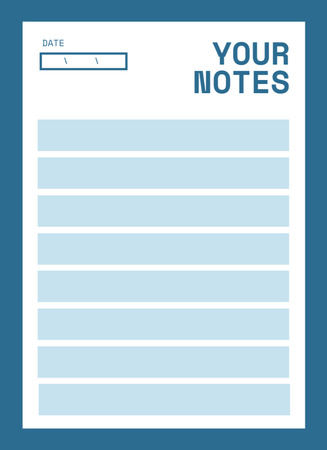 Designvorlage Minimal Corporate Blue Daily für Notepad 4x5.5in