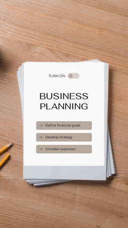 Modèle de visuel planification d'entreprise étapes concept - Instagram Story