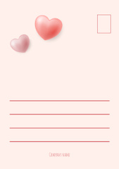 Valentine's Phrase with Cute Cupid and Hearts