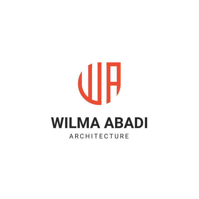 Modèle de visuel Emblem of Architecture Company - Logo