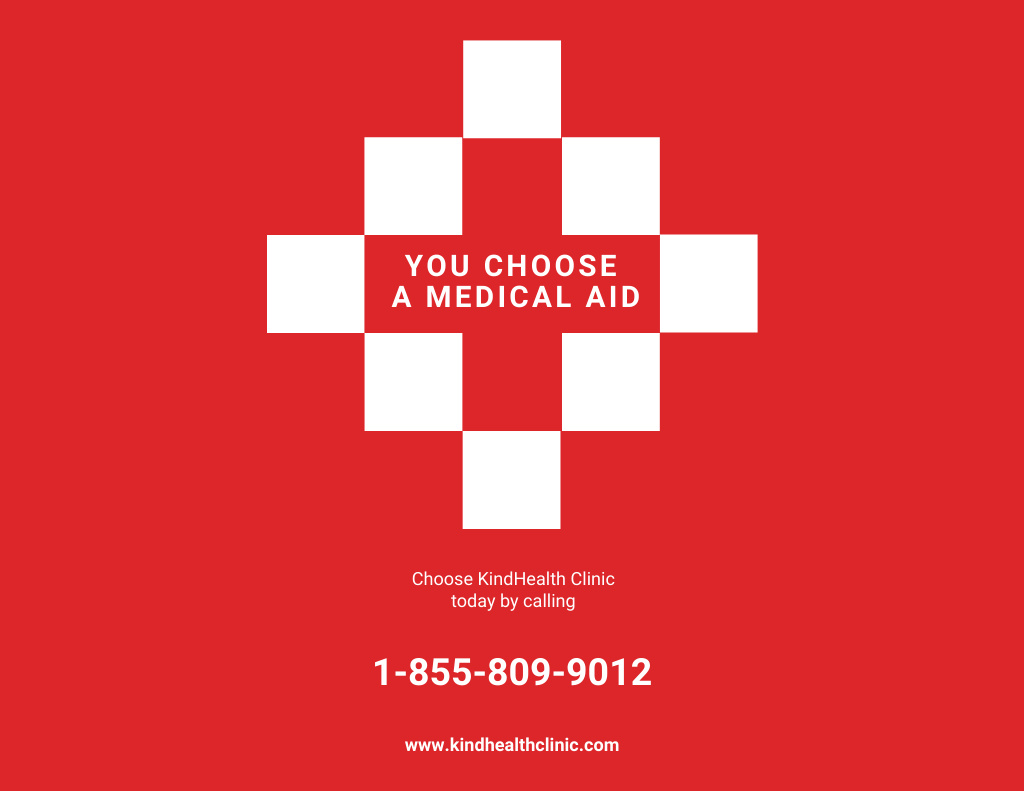 Bright Advertising of Medical Services in Clinic Flyer 8.5x11in Horizontal Šablona návrhu