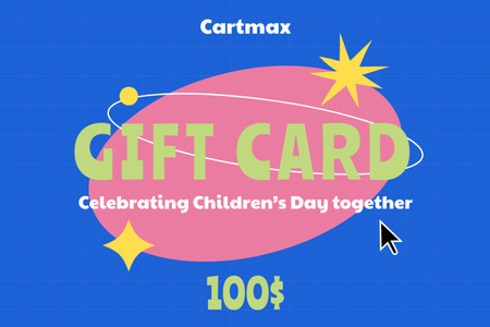 Gift certificate for Children's Day Gift Certificate Design Template