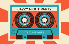 Night Jazz Party Invitation