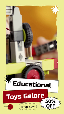 Plantilla de diseño de Juguetes educativos en abundancia TikTok Video 