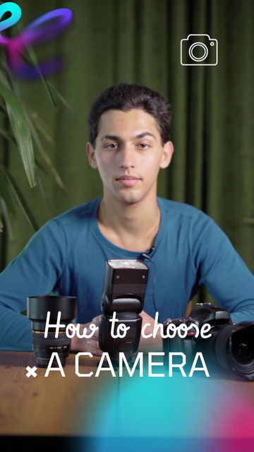 Plantilla de diseño de Helpful Advice On Choice Of Camera For Photography TikTok Video 
