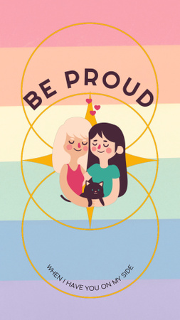 Platilla de diseño Be Proud Of Who You Are Instagram Video Story