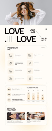 Ontwerpsjabloon van Infographic van Beauty Salon Services Offer