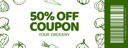 Template di design Grocery Store Discount Coupon