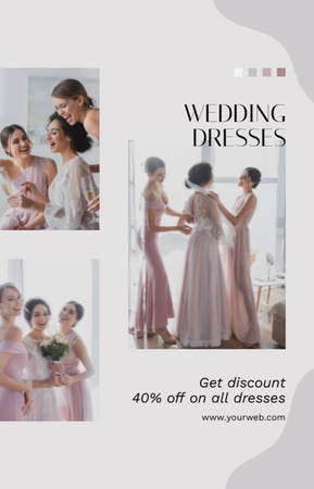 Discount on All Wedding Dresses IGTV Cover Design Template