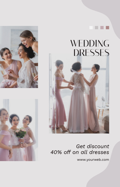 Template di design Discount on All Wedding Dresses IGTV Cover
