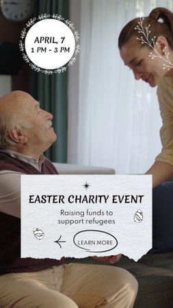 Charity Event For Refugees At Easter TikTok Video Design Template
